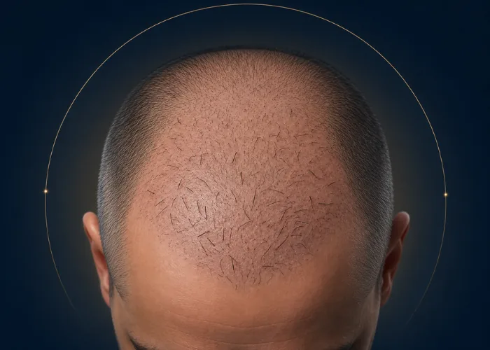 Erste Wochen nach einer Haartransplantation im Heilungsverlauf